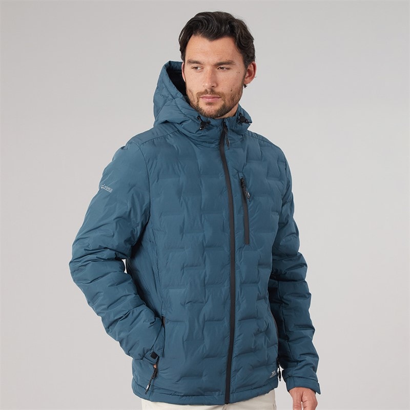 Mężczyźni wodoodporna ocieplana kurtka jaymes Dark Teal – zdjęcie  1