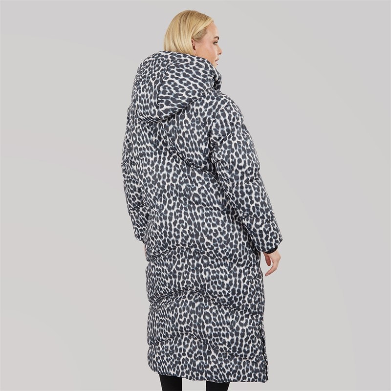 Damen - Thea Lange Wasserdichte Jacke Leopard - Bild 2