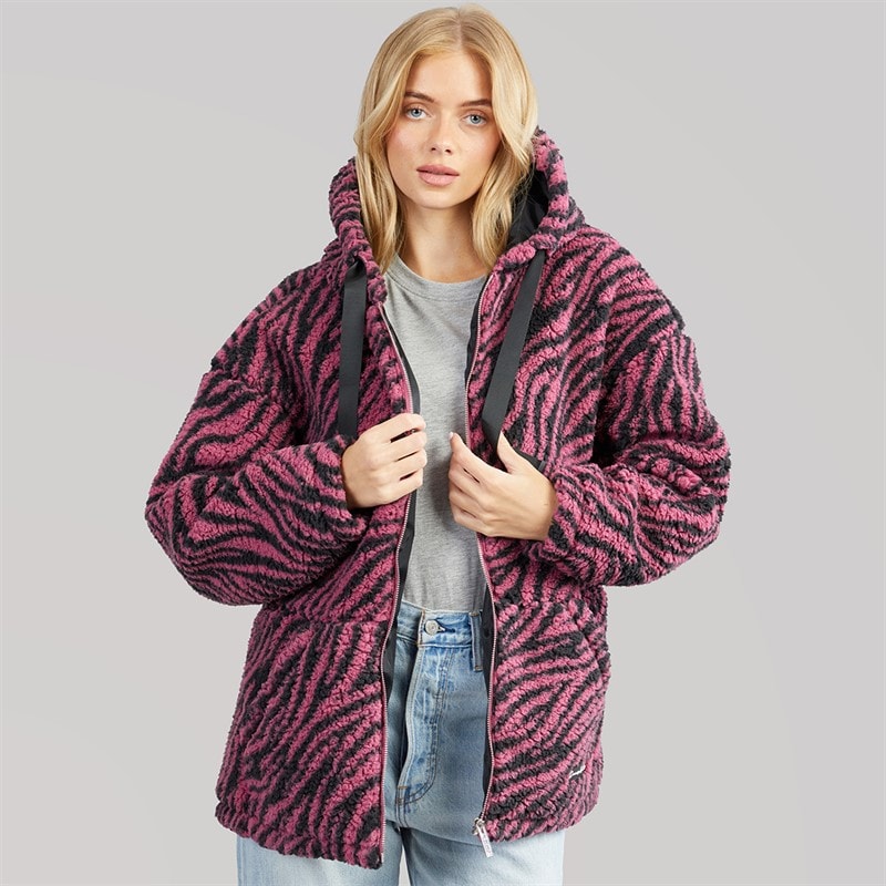 L'amore Couture Damskie kurtka z kapturem metro borg - Mauve
