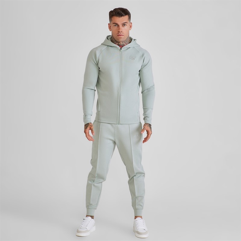 Heren hoodie en joggers set Groen - Afbeelding 1
