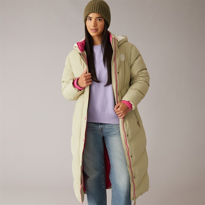 Long manteau matelassé Isley femmes Kaki - Image 1