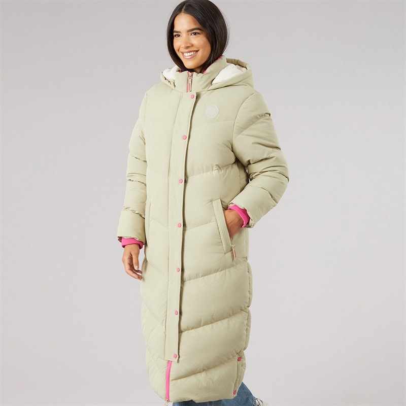 Long manteau matelassé Isley femmes Kaki - Image 3