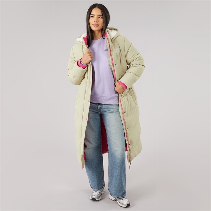 Long manteau matelassé Isley femmes Kaki - Image 4