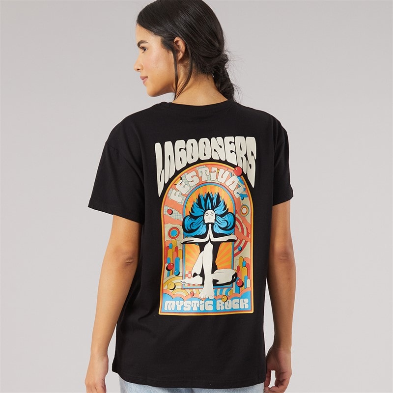 T-shirt oversize laurel femmes Noir - Image 3