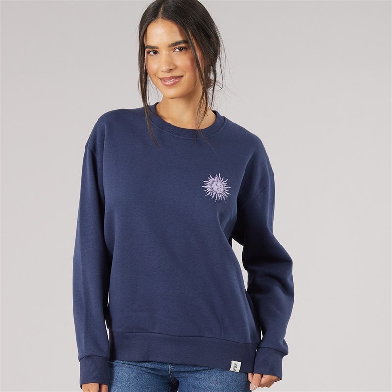 Damen - Fogmere Grafik-Sweatshirt Marineblau - Bild 2