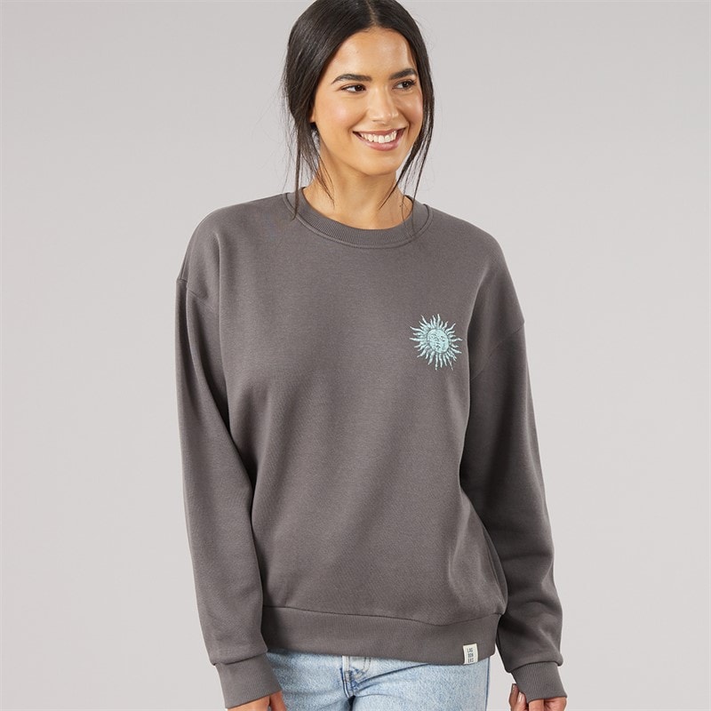 Damen - Fogmere Grafik-Sweatshirt Charcoal - Bild 2