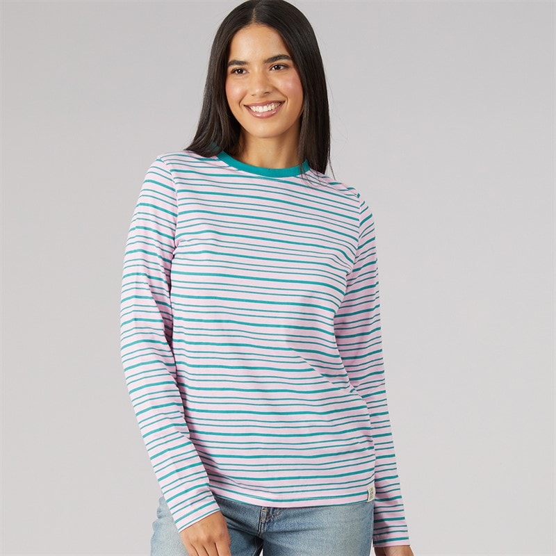 Lagooners Dames fenwick t-shirt met lange mouwen - Roze