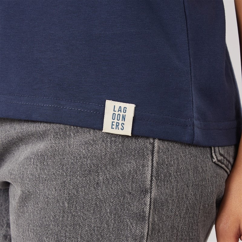 Dames fern t-shirt Navy - Afbeelding 4