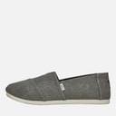 Espadrilles alpargatas en toile hommes Black Distressed