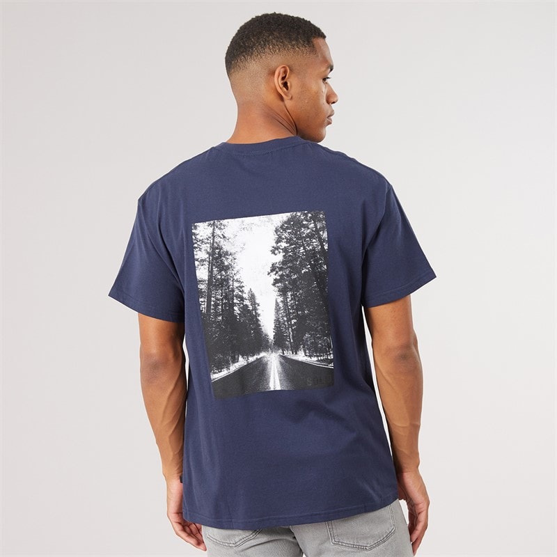 Mężczyźni t-shirt Harrold Insignia Blue – zdjęcie  1