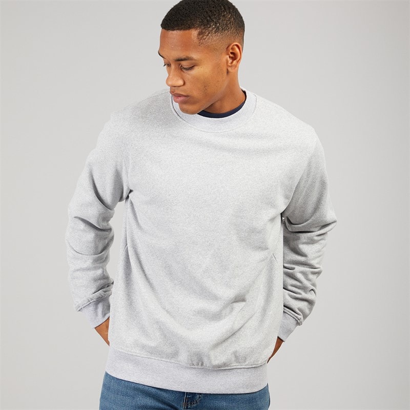 Heren holton crew sweatshirt Light Grey Melange - Afbeelding 2
