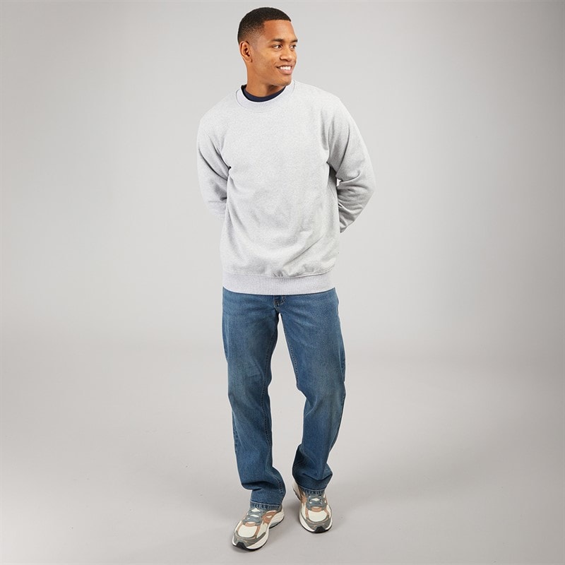 Heren holton crew sweatshirt Light Grey Melange - Afbeelding 4