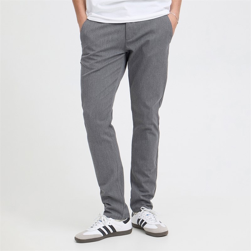 Solid Pantalon Federic hommes - Gris moyen