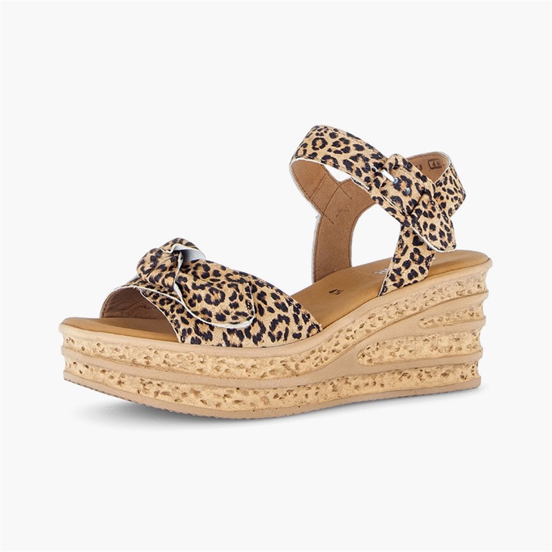 Sandales compensées femmes Leopard - Image 2
