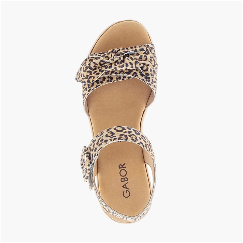 Sandales compensées femmes Leopard - Image 3
