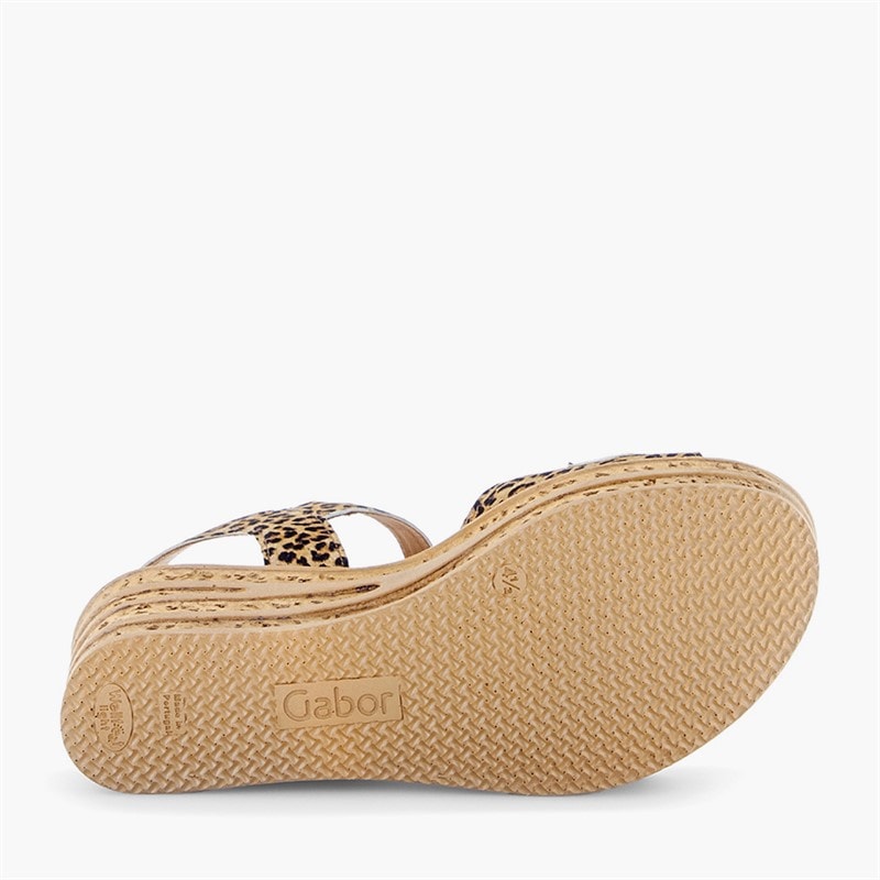 Sandales compensées femmes Leopard - Image 5