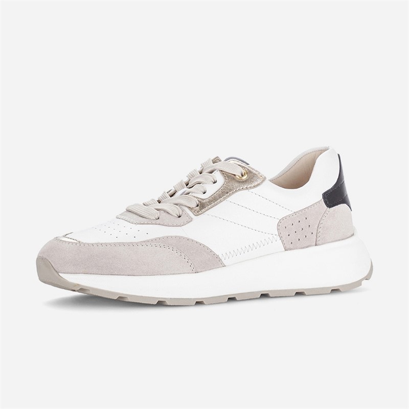 Dames trainers met ritsdetail Wit/Grijs/Zwart - Afbeelding 2