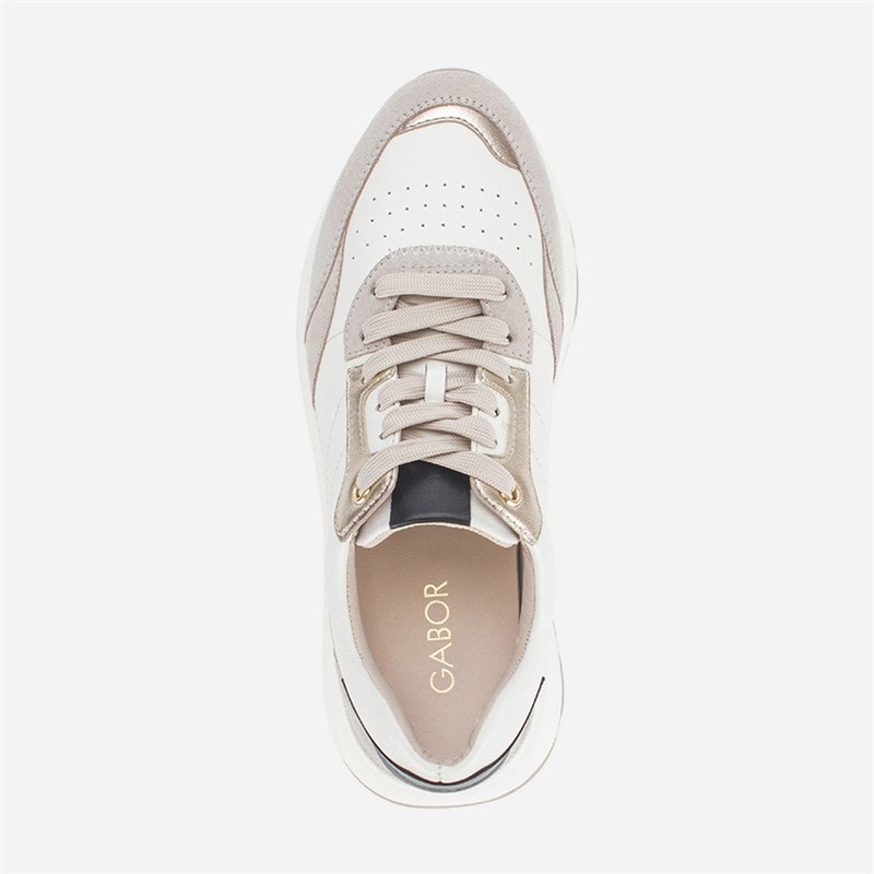 Dames trainers met ritsdetail Wit/Grijs/Zwart - Afbeelding 3