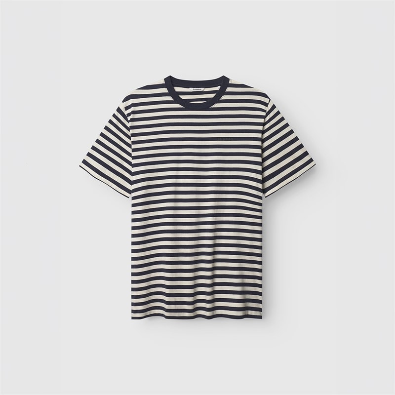 Mężczyźni t-shirt z paskiem dune Navy Stripe – zdjęcie  1