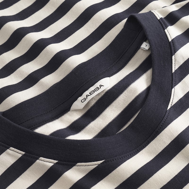 Mężczyźni t-shirt z paskiem dune Navy Stripe – zdjęcie  4