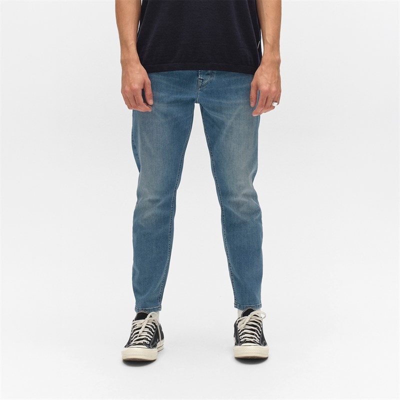 Gabba Herren - Alex Dhera Kurze Jeans Hellblaue Denim - Hellblau Denim