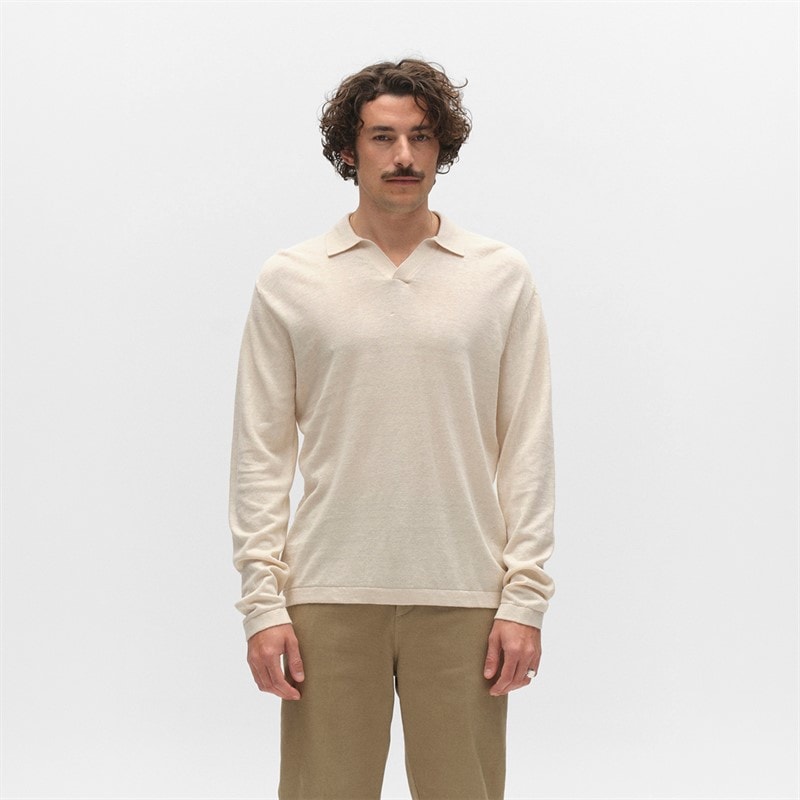 Gabba Herren - Cross Dush Gestrickter Pullover - Sand Melange