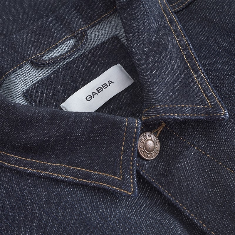 Heren luca self jas Donker Blue Denim - Afbeelding 3