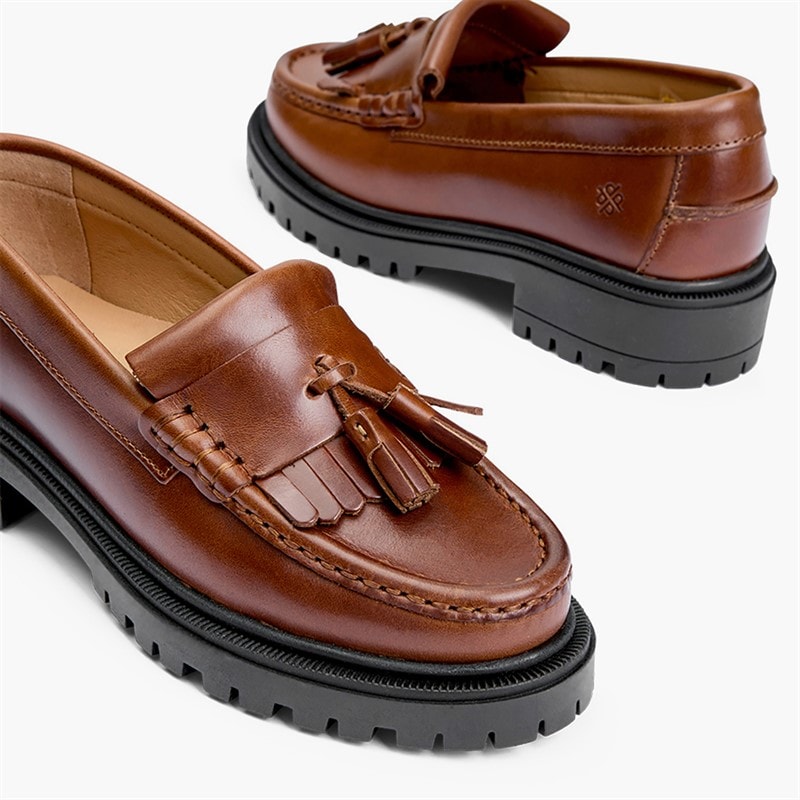 Dames edith loafers Brandy Leather - Afbeelding 3