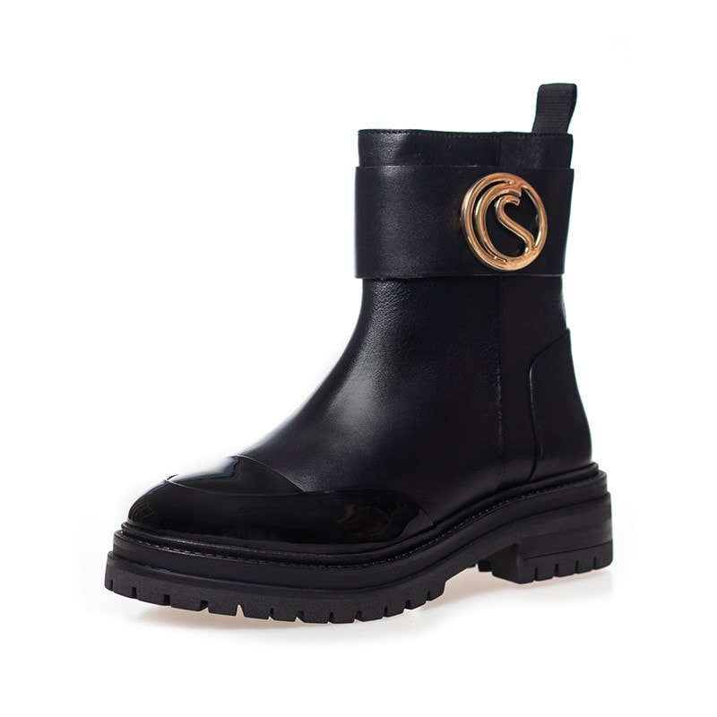 Bottes vent femmes 0011 Black Patent - Image 2