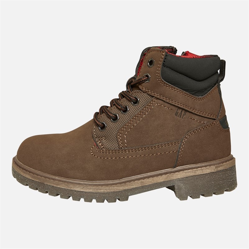 Chłopcy buty Dayton II mid sznurowane Sepia – zdjęcie  1