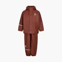 Ensemble de pluie basique en PU uni enfants Tortoise Shell