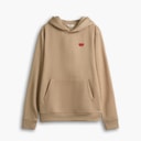 Mężczyźni bluza z kapturem z nadrukiem serca z przodu Khaki