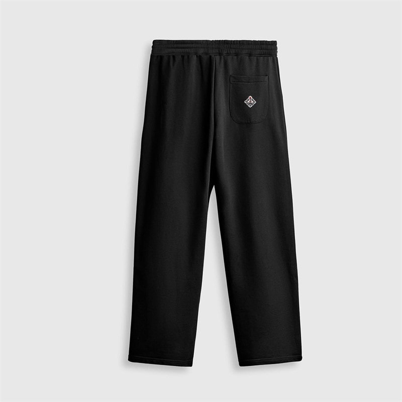 Heren joggers met rechte pijpen Zwart - Afbeelding 4