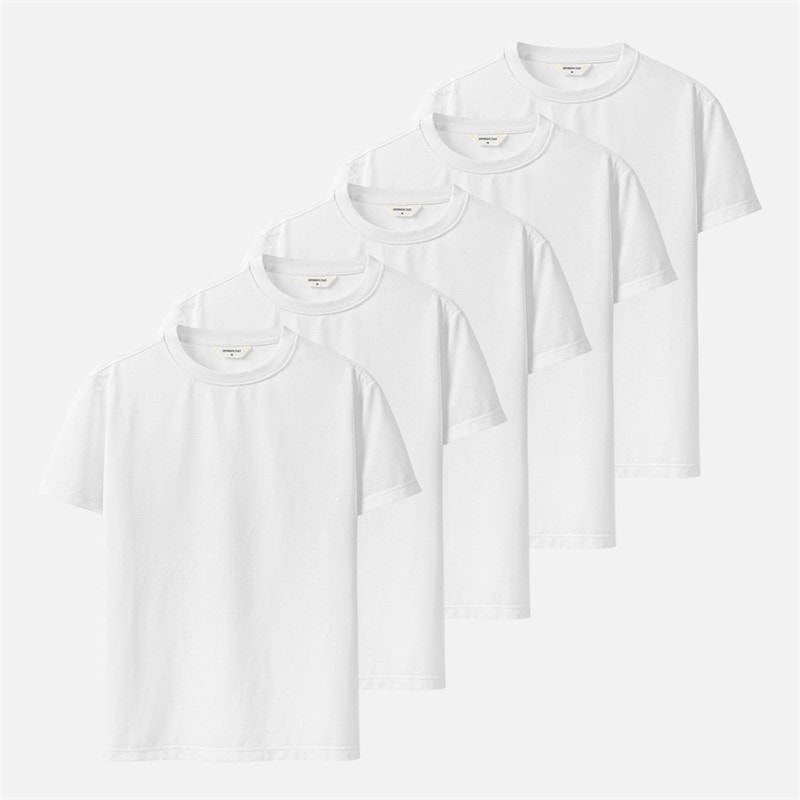 Copenhagen Legacy Herren - T-Shirts Fünferpack - Weiß