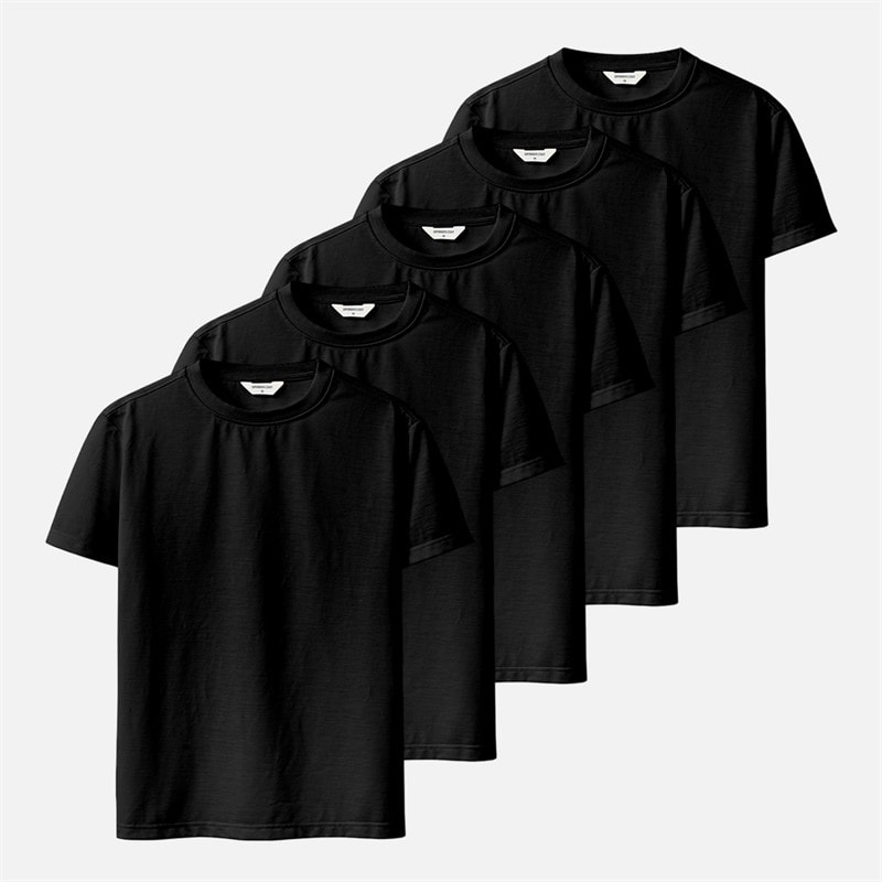 Copenhagen Legacy Herren - T-Shirts Fünferpack - Schwarz