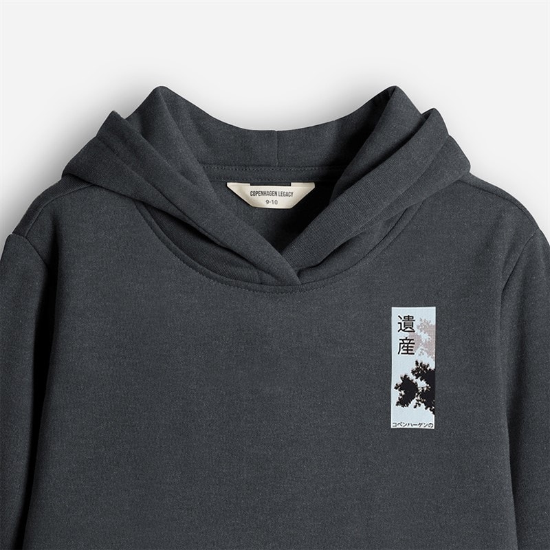 Dziecięce bluza z kapturem Charcoal – zdjęcie  3