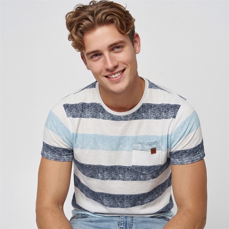 T-shirt Inhernandez hommes Blue Wave - Image 3