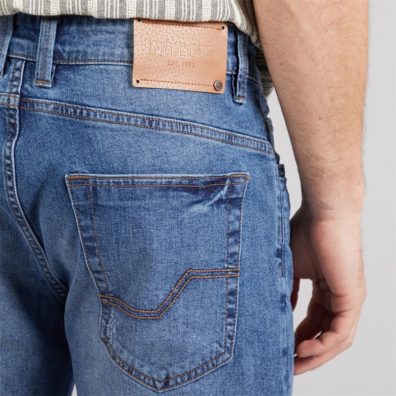 Mężczyźni szorty kaden Medium Indigo – zdjęcie  3