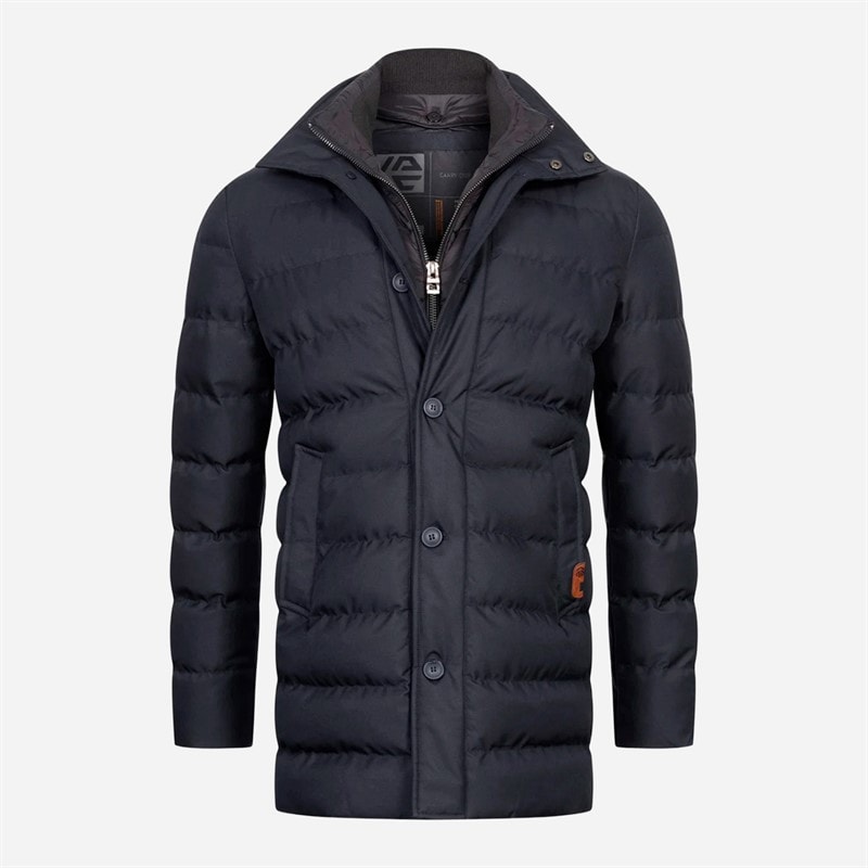 Heren inwooding jas Navy Mix - Afbeelding 1