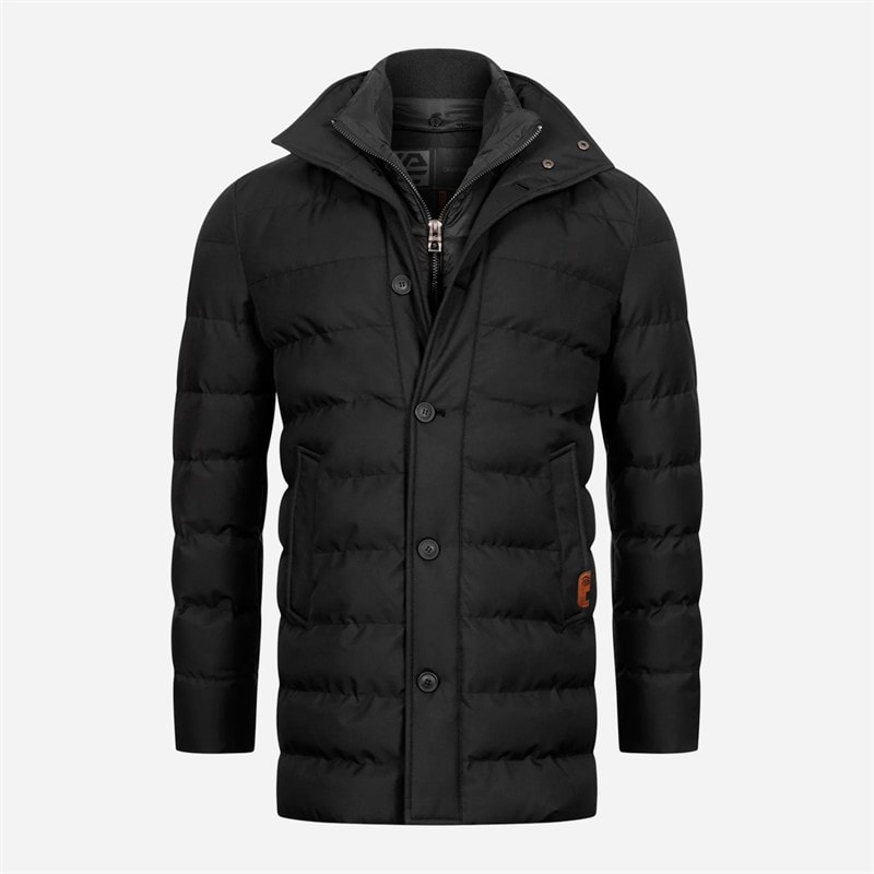 Indicode Veste en bois hommes - Black Mix