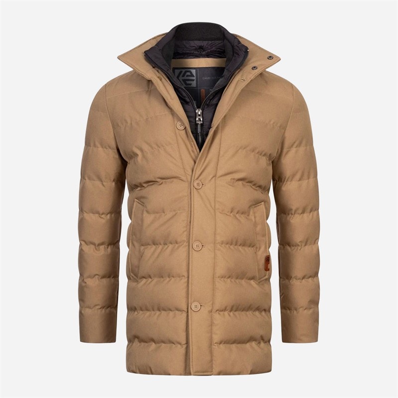 Indicode Veste en bois hommes - Beige Mix