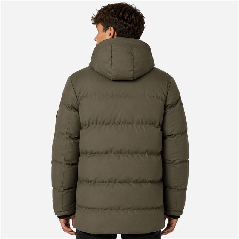 Mężczyźni parka kurtka Khaki – zdjęcie  2
