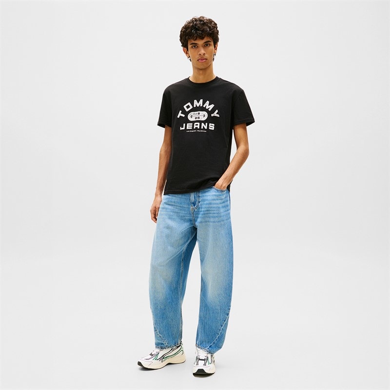 Mężczyźni t-shirt treningowy TJ Czarny – zdjęcie  2