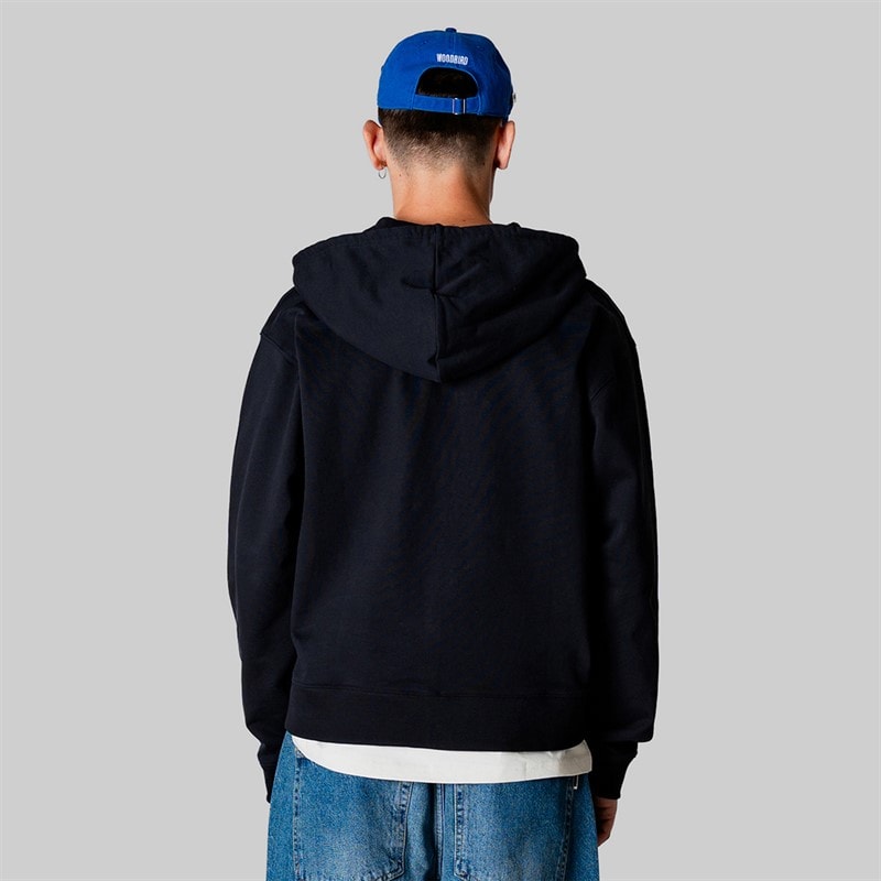 Heren fuji base zip hoodie Zwart - Afbeelding 2
