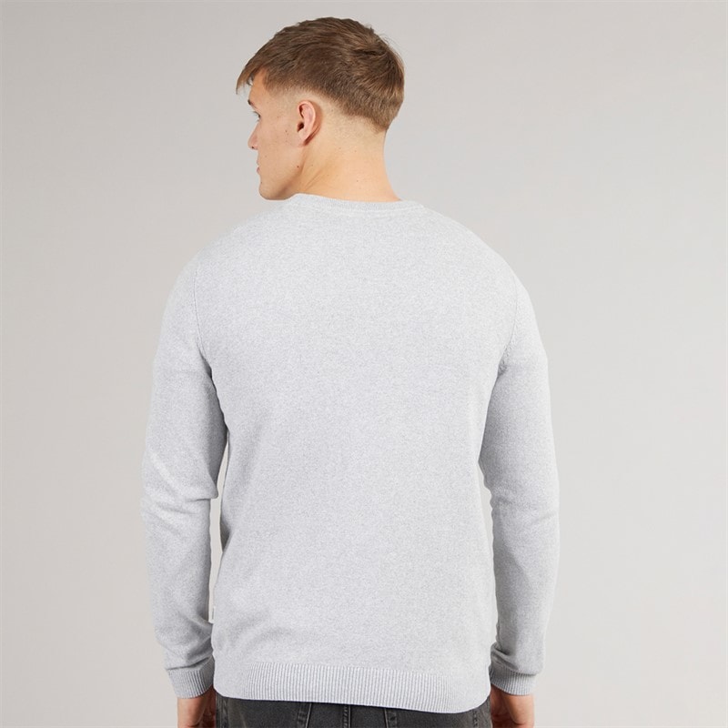 Pull col rond Callum hommes Gris clair Melange - Image 2