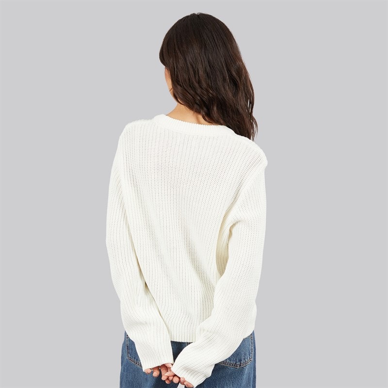 Damen - Jasmine Strick Rundhals-Shirt Cloud Dancer - Bild 2