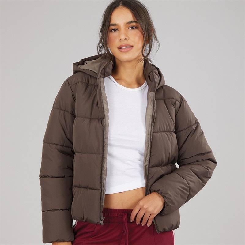JJ REBEL Manteau matelassé Alice femmes - Chocolate Brown