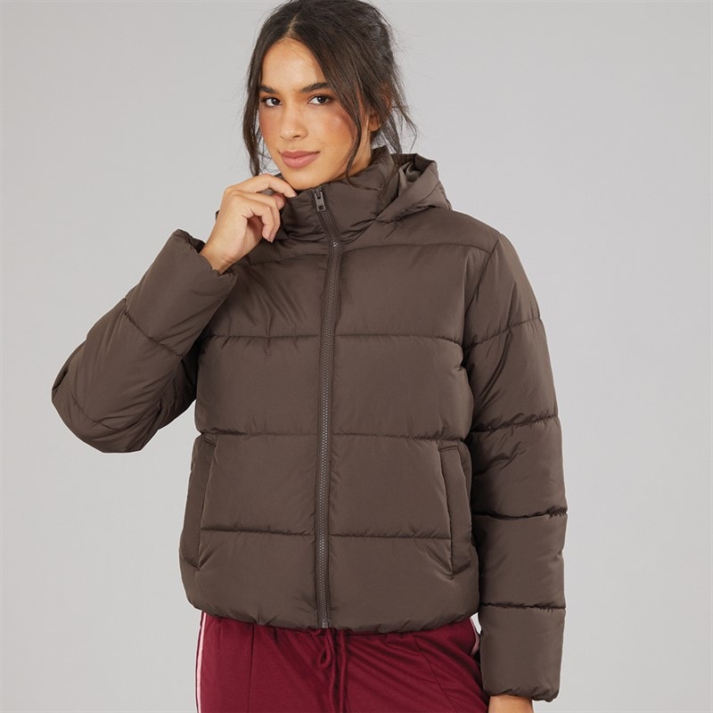Damskie pikowana kurtka alice Chocolate Brown – zdjęcie  3