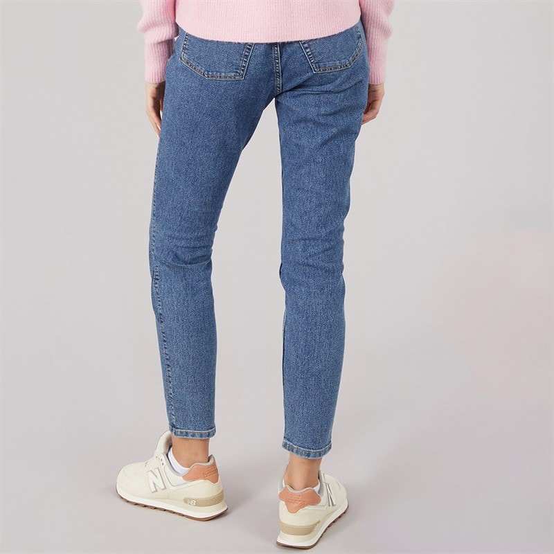 Dames womes michelle skinny fit jeans 635 Mid Blue - Afbeelding 2