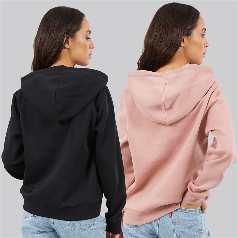 Lot de deux sweat-shirts à capuche viola femmes Noir/Woodrose - Image 2